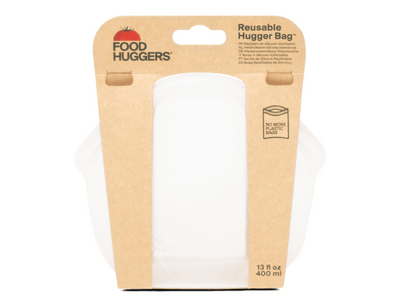 Food Huggers Herbruikbare Bewaarzak 400ml Clear