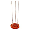 Mango hout ronde wierookhouder boeddha inleg