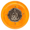 Mangohout boeddha rond wierookhouder