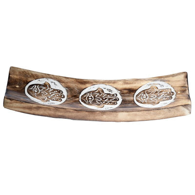Mangohout hamsa wierookhouder