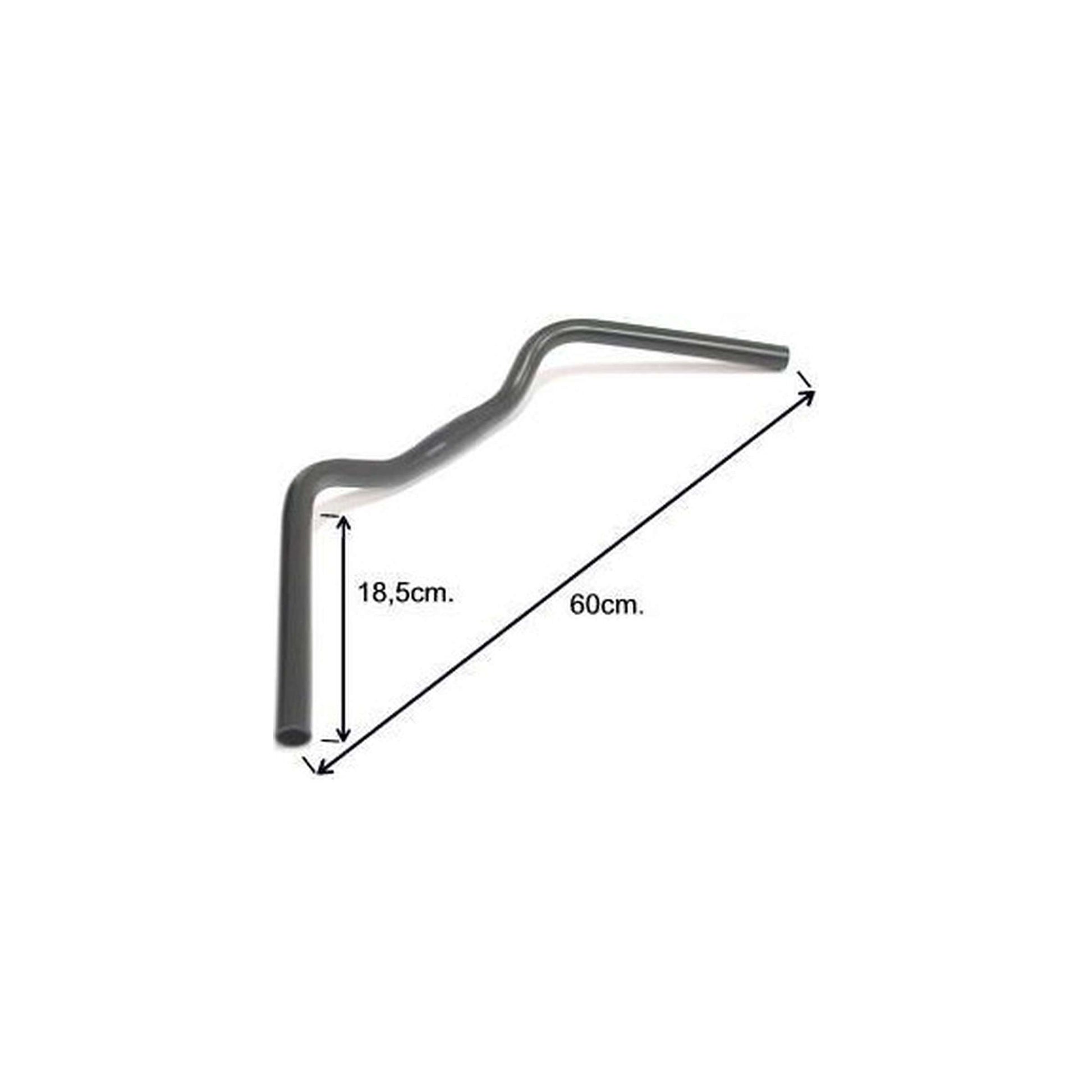 Wilhelm humpert gmbh co ergotec stuurbocht trekking aluminium zwart 25.4 gw590 gl180 gh35 47° sl: 2