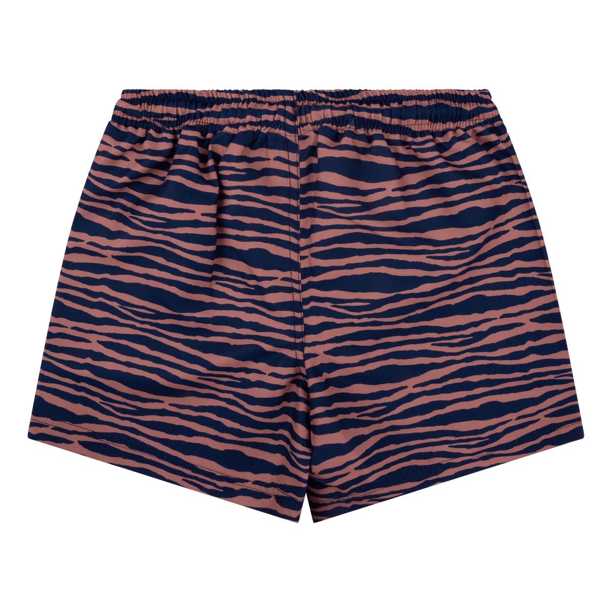 Vibrant stripes | blauw oranje uv zwembroek jongen