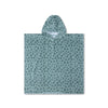 Leopard | groene strandponcho 65 x 65 cm