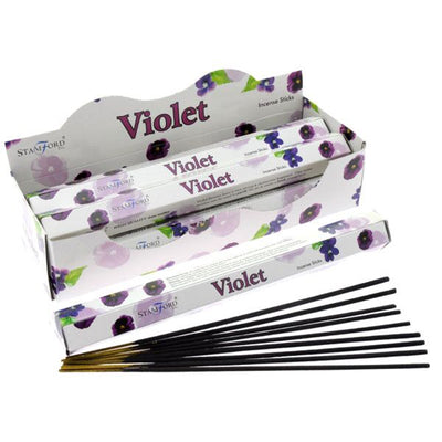 37104 viooltjes - stamford premium hex wierook stokjes