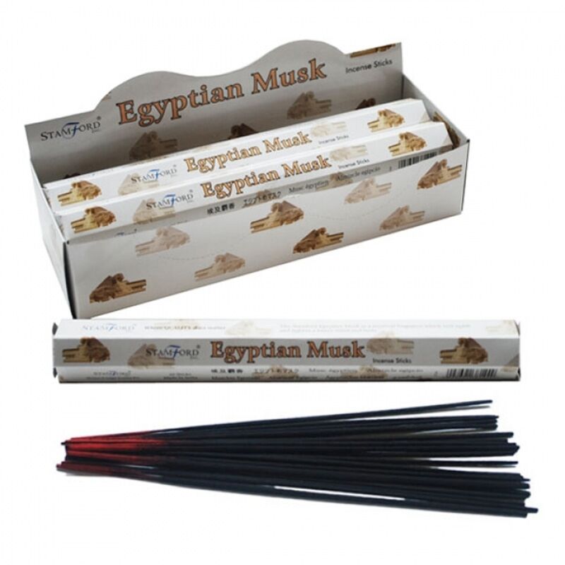 37144 egyptische musk - stamford premium hex wierook stokjes