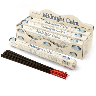 37528 middernacht kalmte - stamford premium hex wierook stokjes