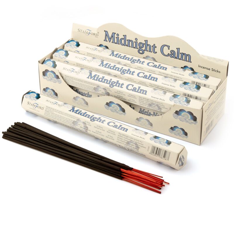 37528 middernacht kalmte - stamford premium hex wierook stokjes