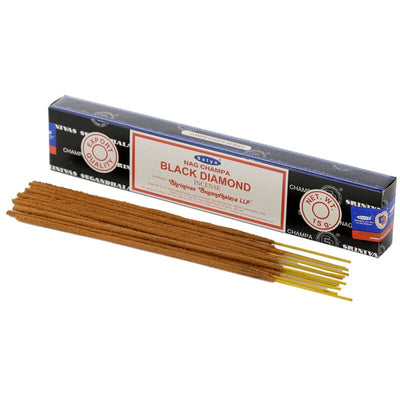 01346 zwarte diamant - satya nag champa wierook stokjes