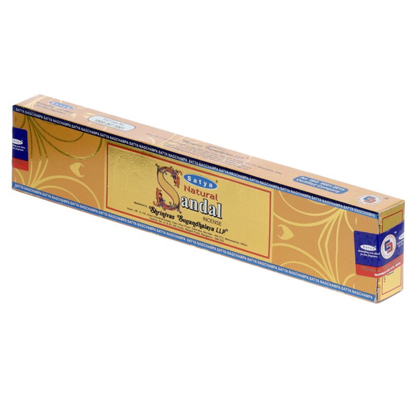 01442 natural sandalwood - satya nag champa wierook stokjes