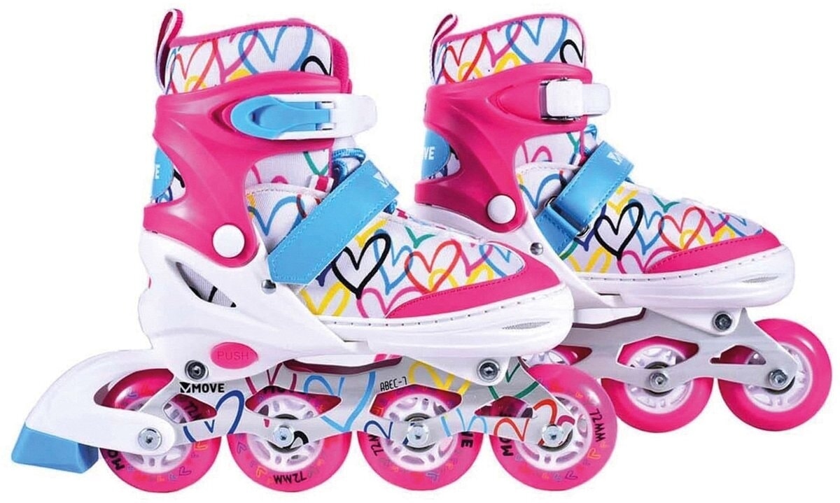 Move inline skates : love wit roze (562411) maat 34 37