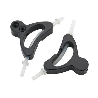 Jagwire alloy straddle cable carrier with liner (2pcs) - black