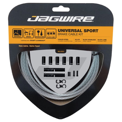 Jagwire universal sport brake kit - braided white