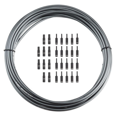Jagwire brake housing 5mm keb slick-lube (10m + end caps) - ice gray