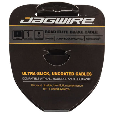 Jagwire road brake cable - elite polished ultra-slick stainless - 1.5x2000mm - campagnolo