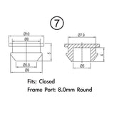 Jagwire frame plug pack - closed type (10pcs) - afbeelding 2