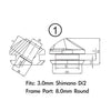 Jagwire frame plug pack - closed type (5,7 to 6mm frame) (10pcs)