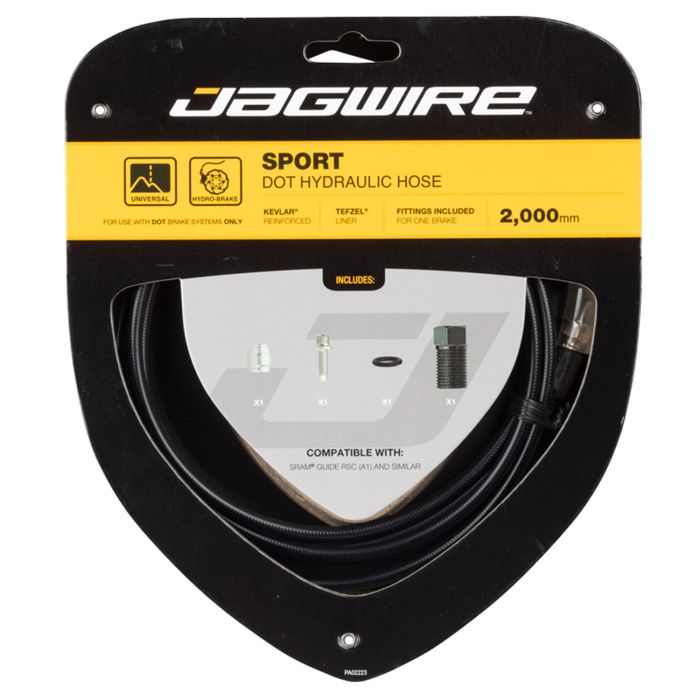 Jagwire sport dot hydraulic hose kit - sram (g2) - black