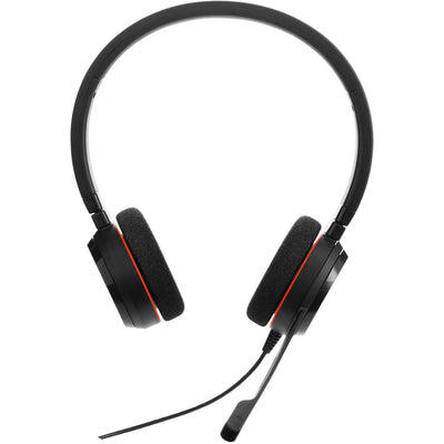 Jabra evolve 20 uc stereo on-ear headset (zwart)