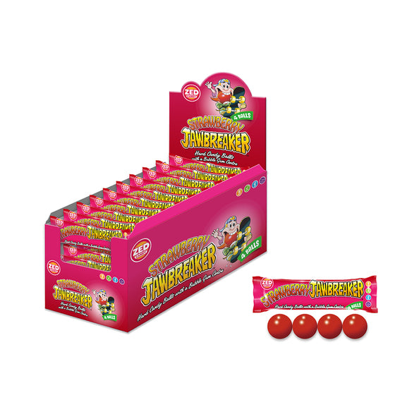 Zed candy jawbreaker strawberry (40x 4-pack)