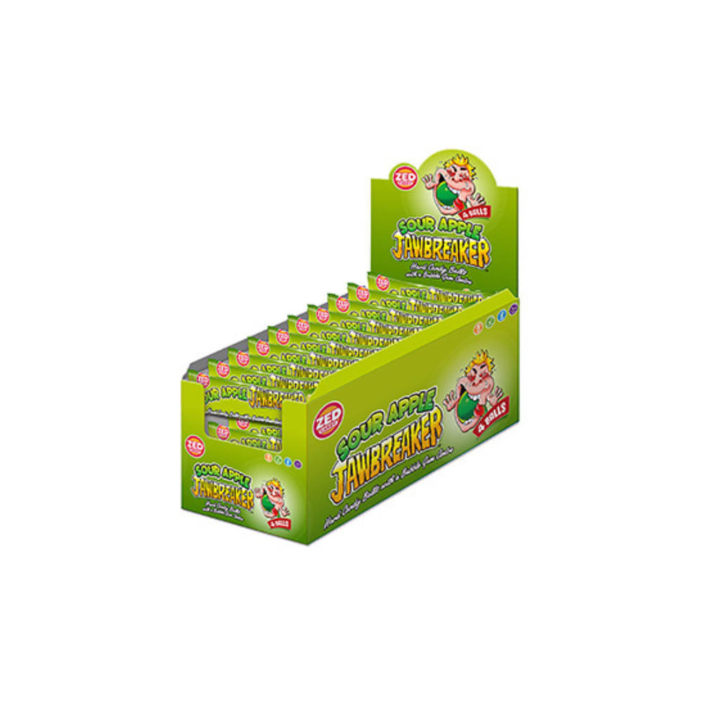 Zed candy jawbreaker sour apple (40x 4-pack)