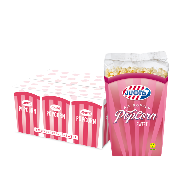 Jimmy's popcorn zoet tube (6x 140gr)