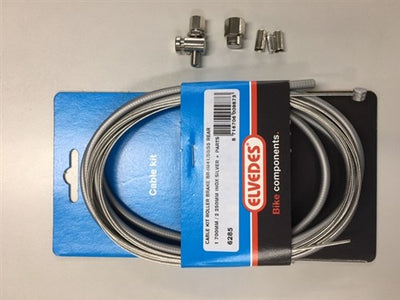 Rollerbrake kabelkit Elvedes BR-IM85 81 55 45 1700mm 2250mm RVS - zilver (op kaart)