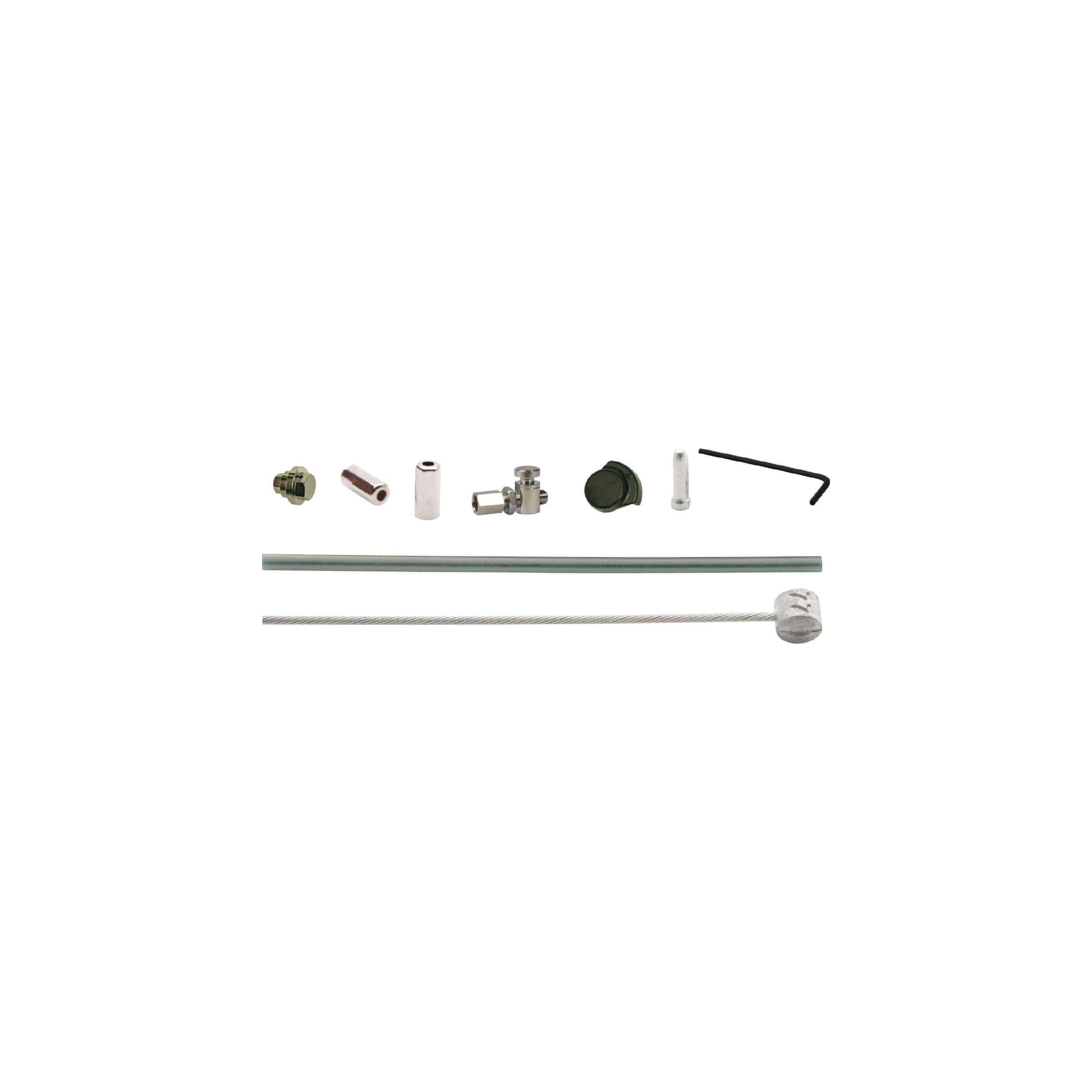 Elvedes Voorremkabel voor rollerbrake BR-im85 .RVS, Zilver buitenkabel 1000mm 1250mm binnenkabel
