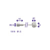 Elvedes Rem binnenkabel 2250mm RVS V-nippel 6412 27RVS-49