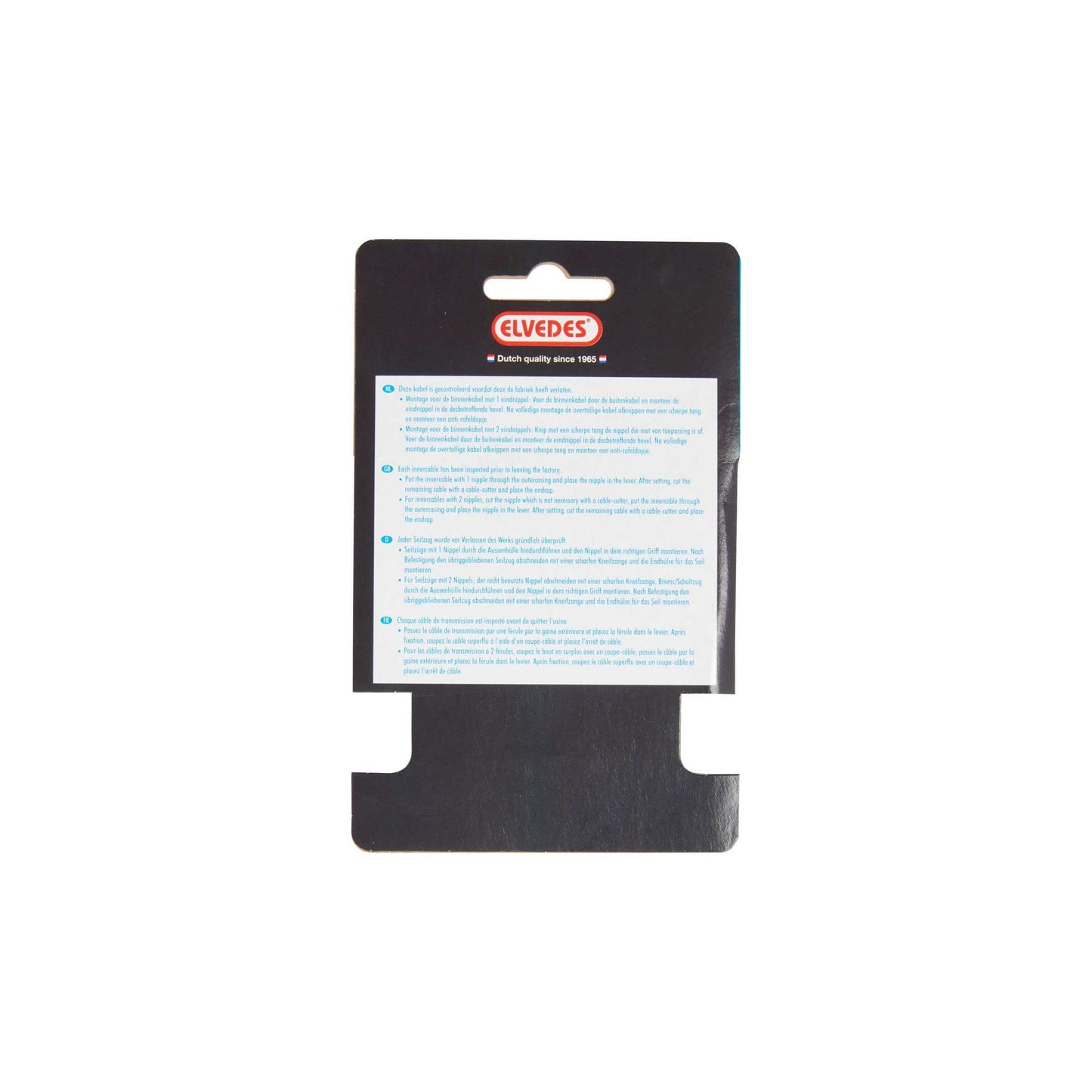 Rem binnenkabel Elvedes 2350mm RVS Slick ø1,5mm V-nippel en T-nippel (op kaart)