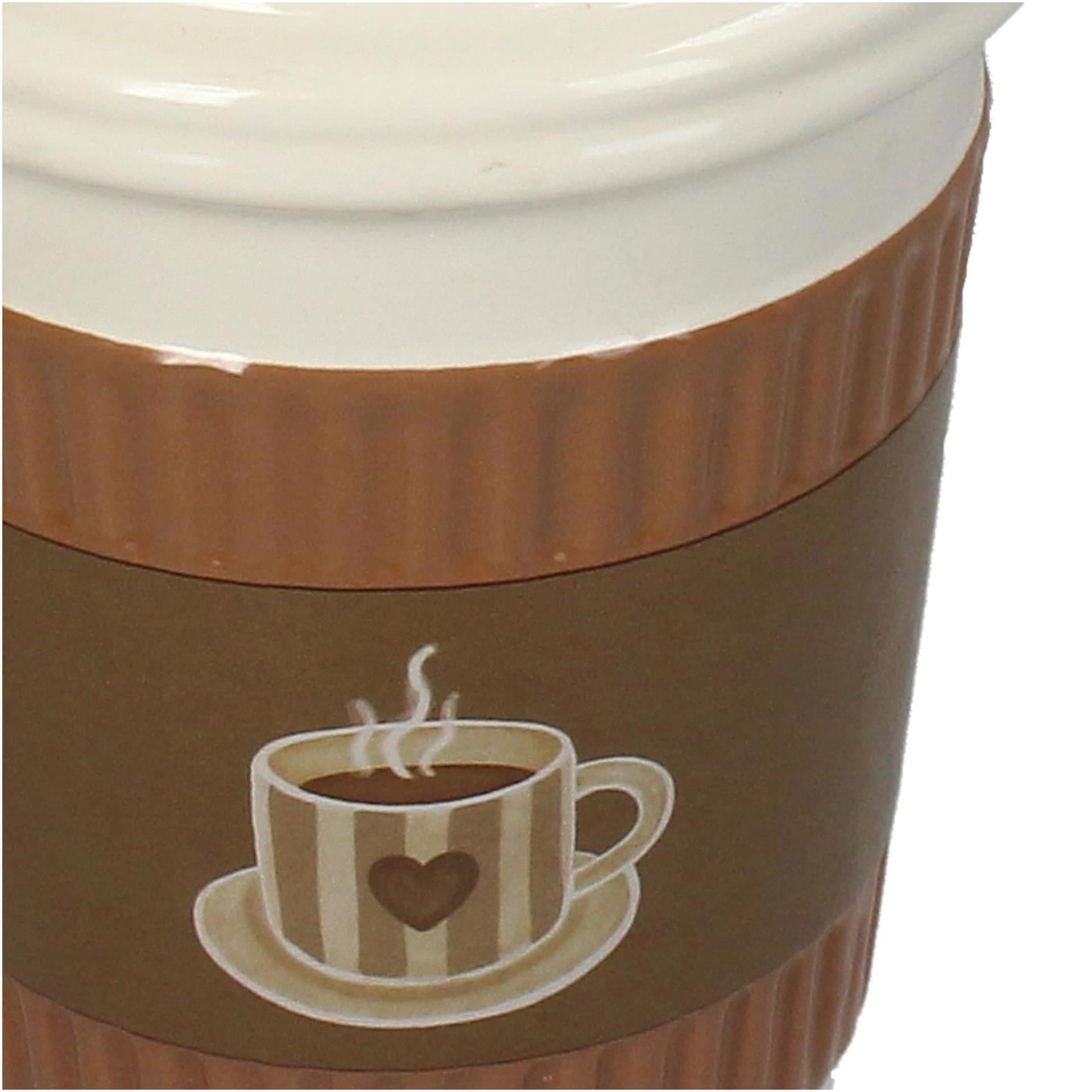 Kersten bloempot vaas coffee cup h16.5cm