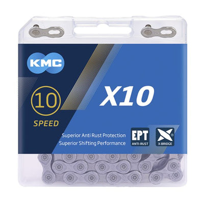 KMC Fietsketting X10 EPT 114, 10-speed, 5.88mm, Zilver