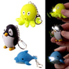 Octopus pinguïn dofijn led sleutelhouder