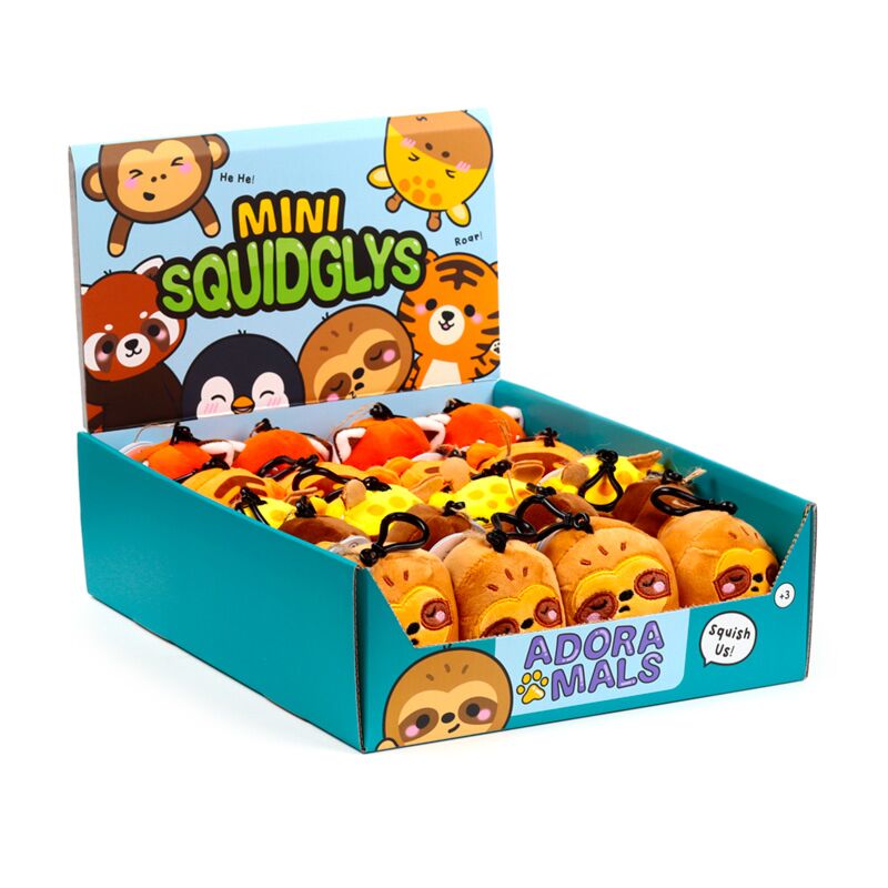 Squidglys zoo pluche sleutelhanger