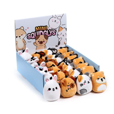 Squidglys adoramals huisdieren mini sleutelhanger
