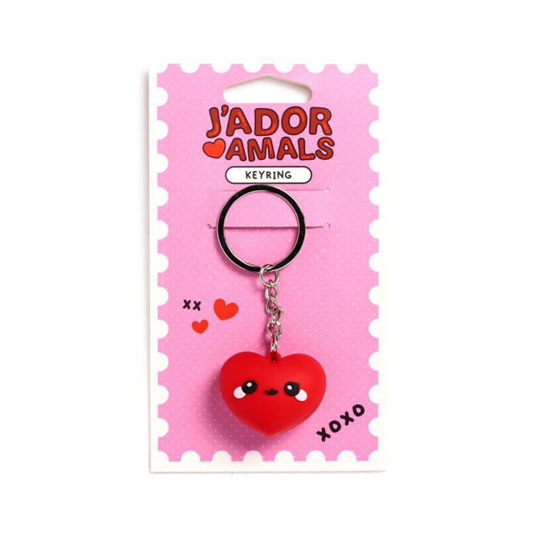 J'adoramals hart 3d pvc sleutelhanger