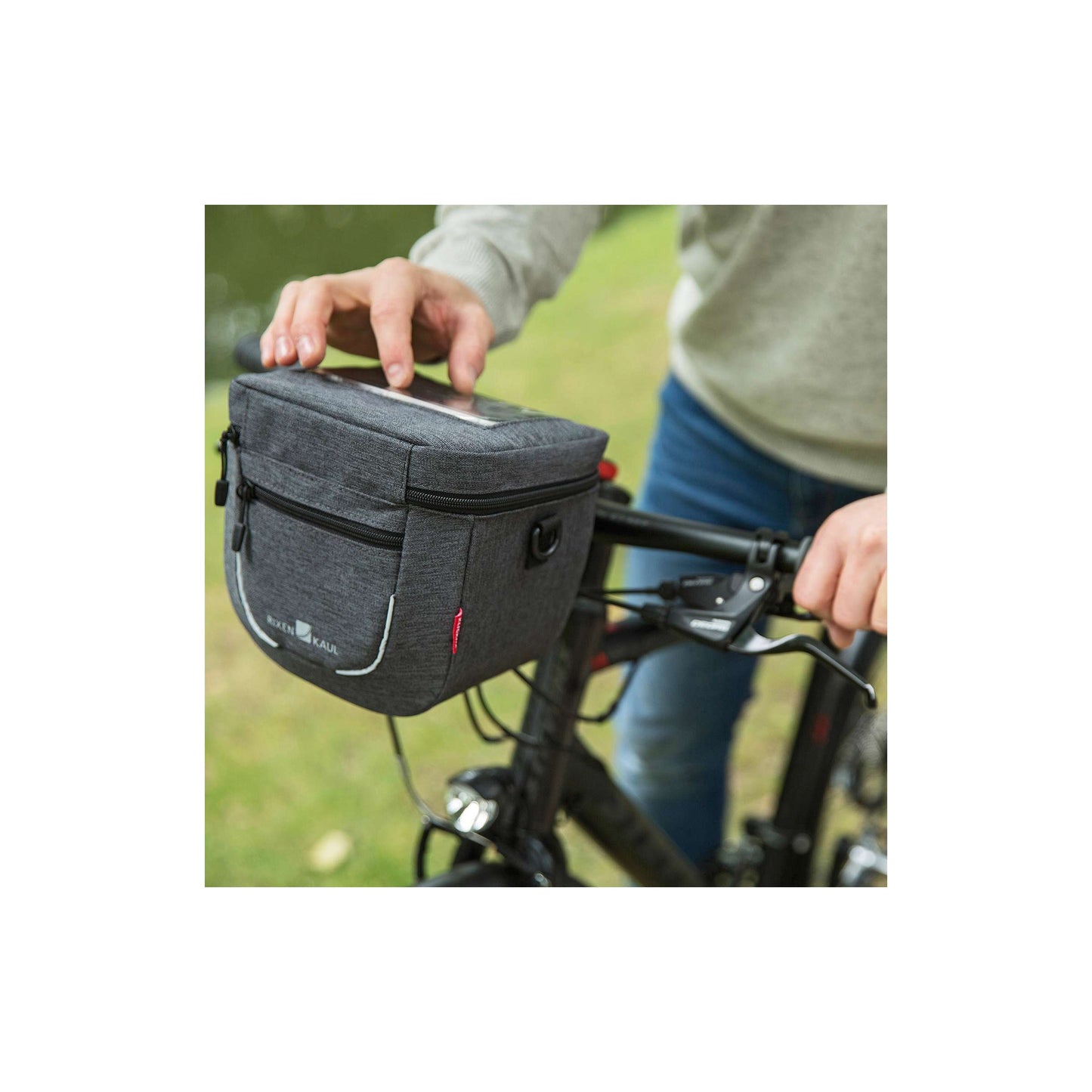 Klickfix stuurtas aventour compact city 3l grijs