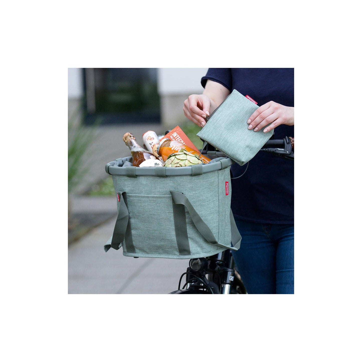 Klickfix mandtas 15l twist salie groen