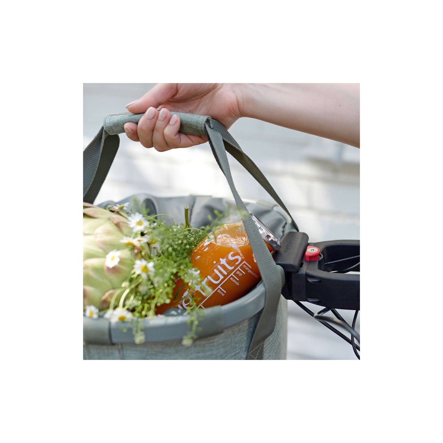 Klickfix mandtas 15l twist salie groen