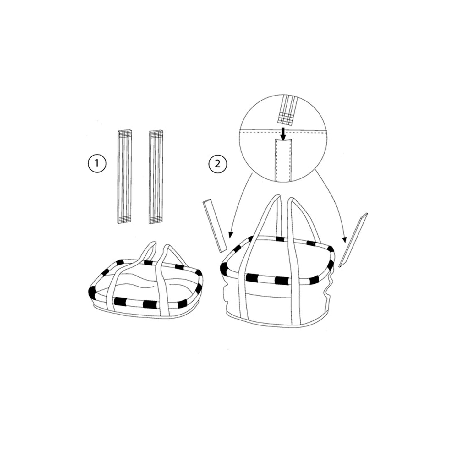 Klickfix rixen kaul shoppertas bikebasket shop.bag r k bikebasket zebra