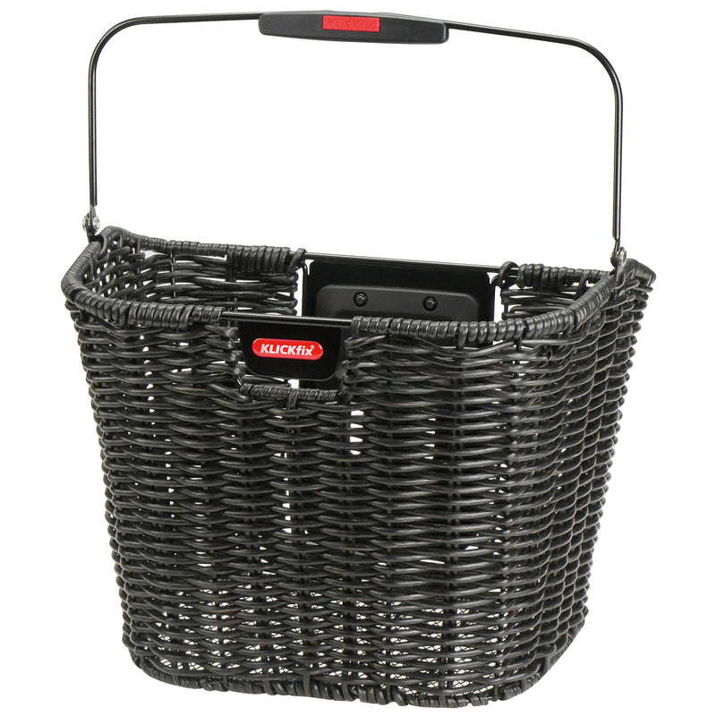 Klickfix rixen kaul fietsmand structura retro zwart