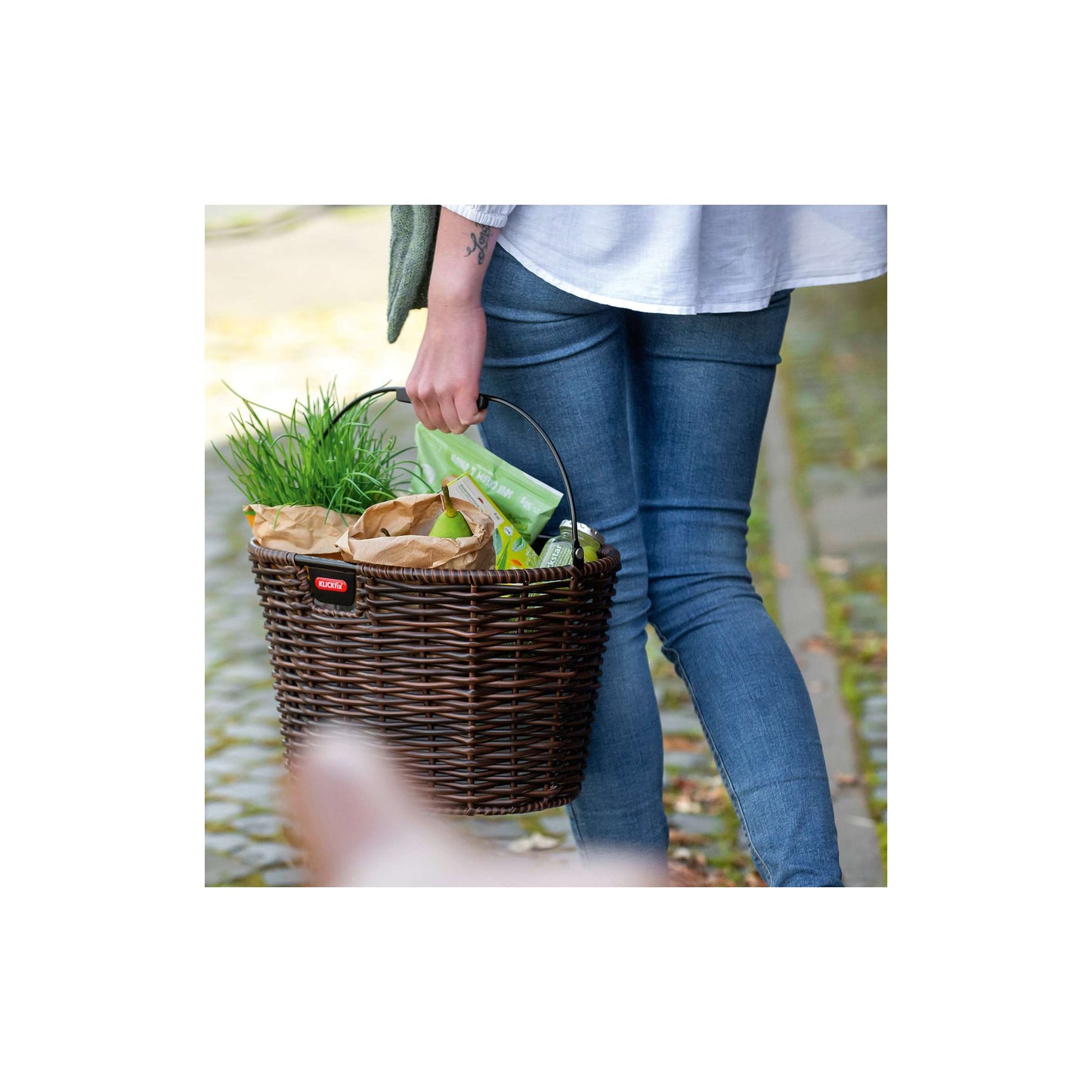 Klickfix rixen kaul mand, voorop structura oval fr.basket r k structura oval black brown