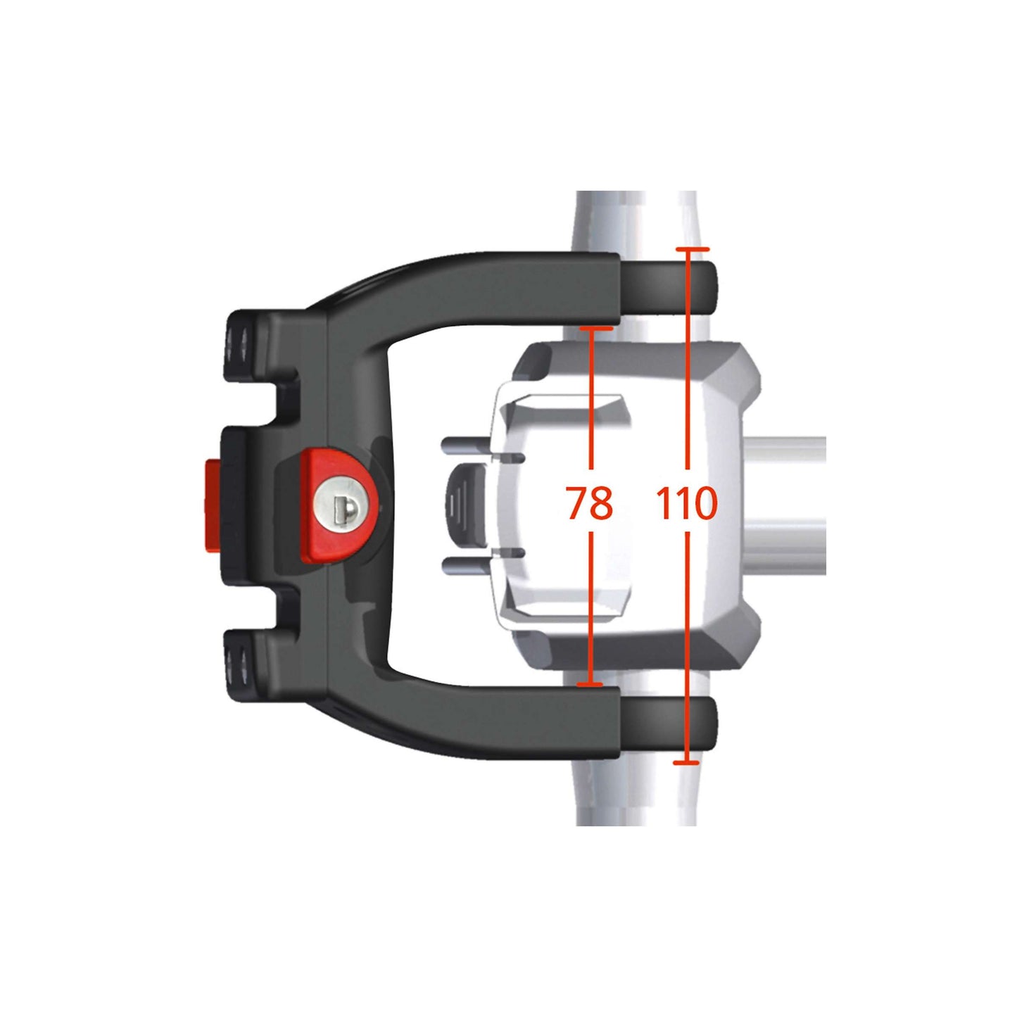 NewLooxs stuurhouder KlickFix E-bike Ø22-26mm klemmen + slot