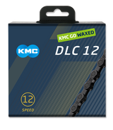 Kmc ketting dlc12 12v 126l waxed zwart - afbeelding 1
