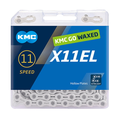 Kmc kette x11el chain x11el silver waxed