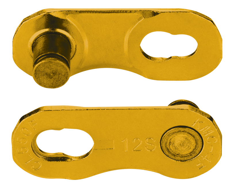 Kmc verschlussglied connector flatnr gold 2pcs card