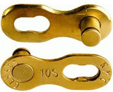 KMC Fietsketting MISSING LINK 10R Goud 5.88mm - afbeelding 1