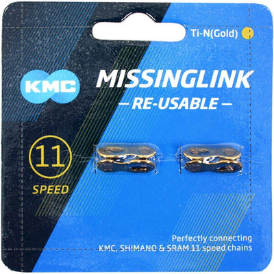 KMC MISSING LINK 11R Ti-N Gold 5.2mm - Zilver