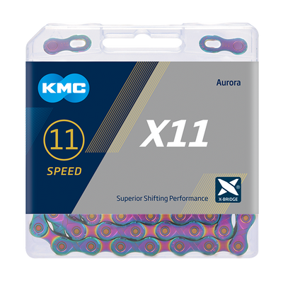 KMC Ketting 1 2-11 128 118L X11 Aurora Blue