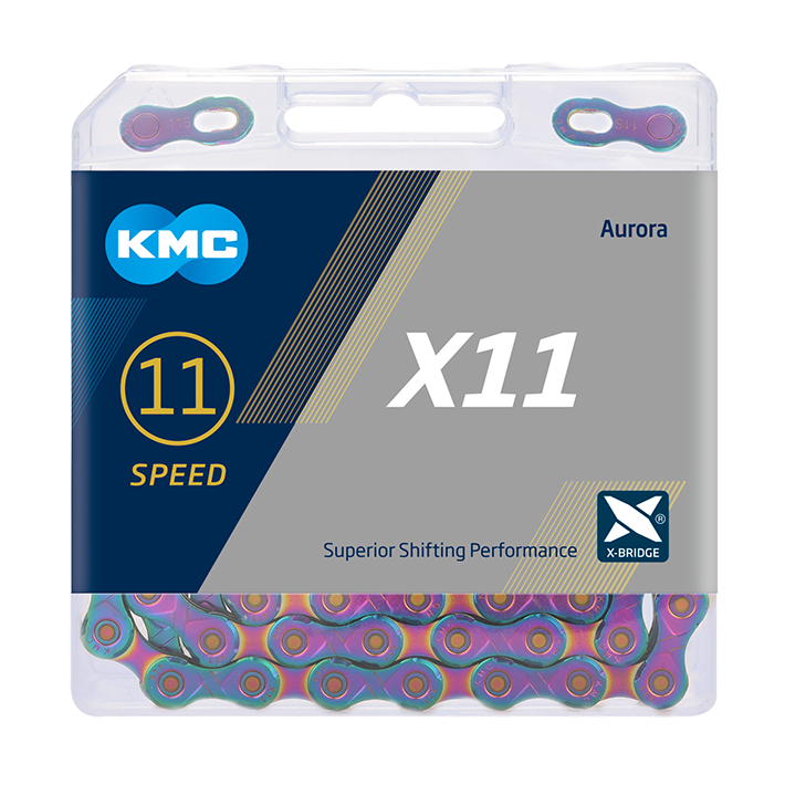 KMC Ketting 1 2-11 128 118L X11 Aurora Blue