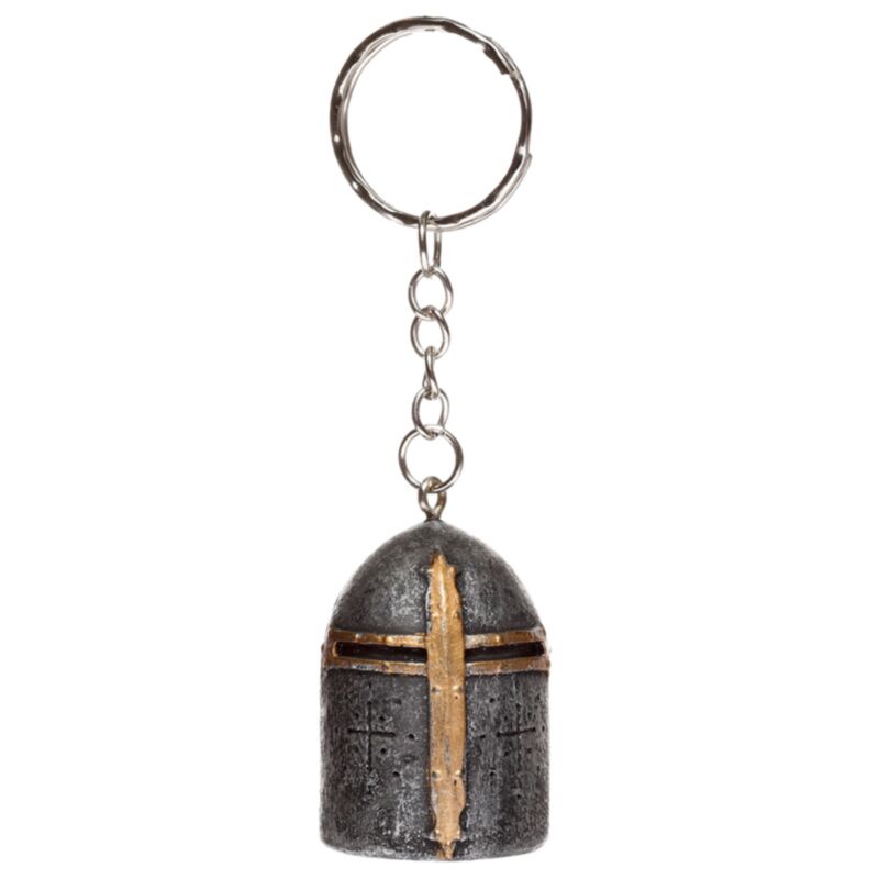 Middeleeuwse ridder helm sleutelhanger